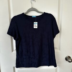 J. McLaughlin Blue Short Sleeve T-Shirt